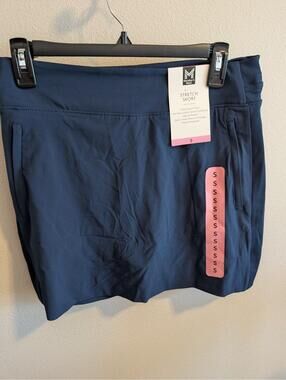 Members Mark Size Small NEW with Tags Athletic Skort Navy Blue with Pockets